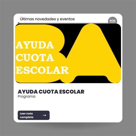 ayuda cuota escolar